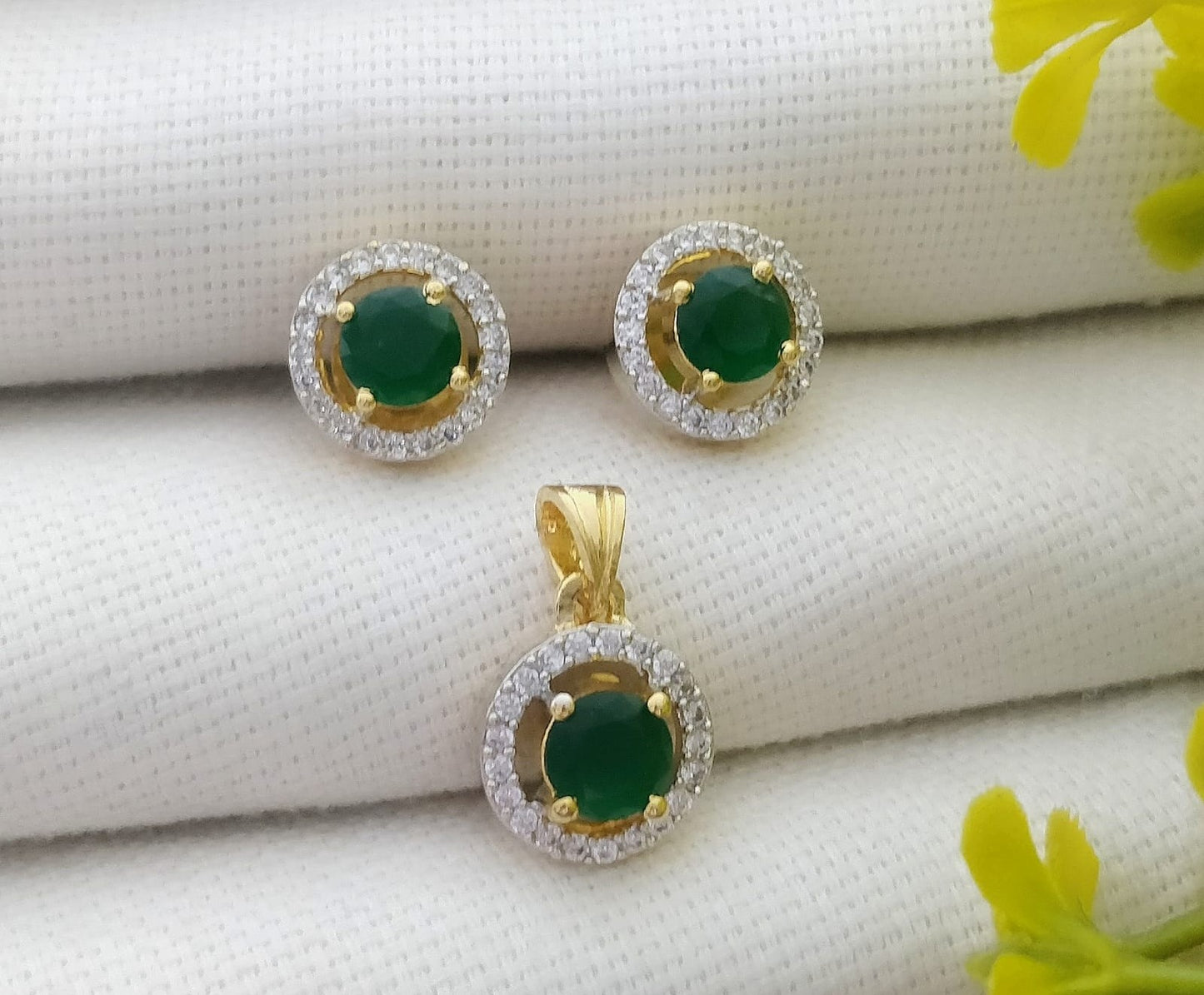 American Diamond Pendant Set | Elegant & Timeless Jewellery