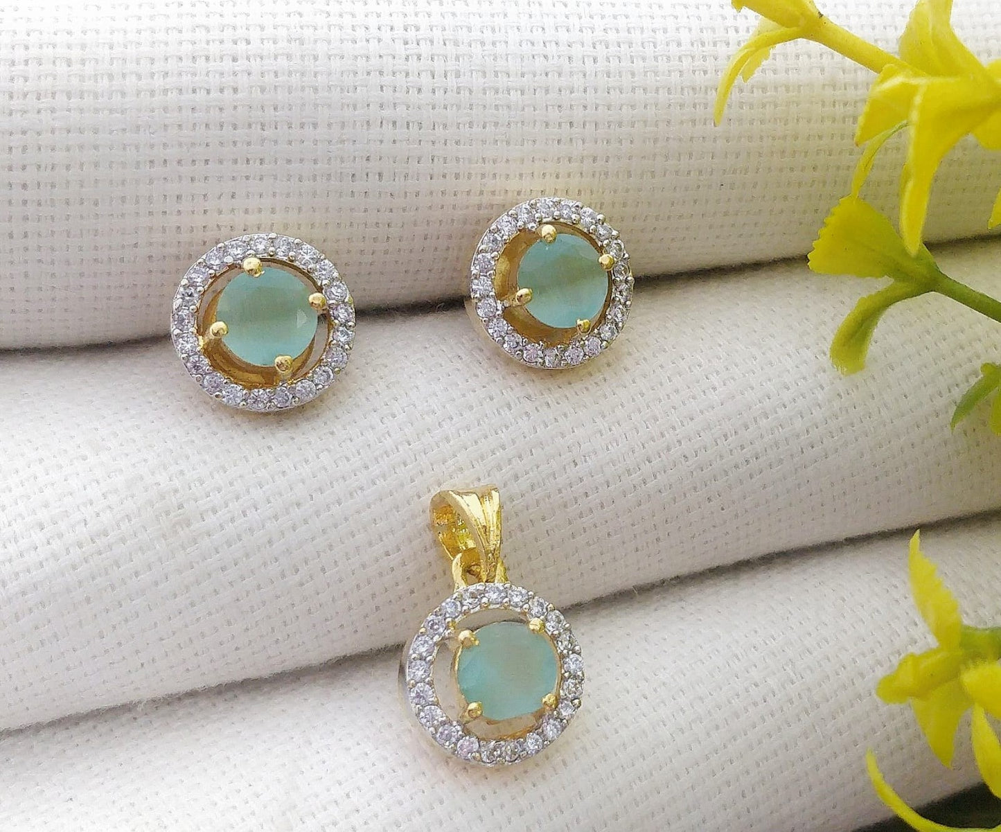 American Diamond Pendant Set | Elegant & Timeless Jewellery
