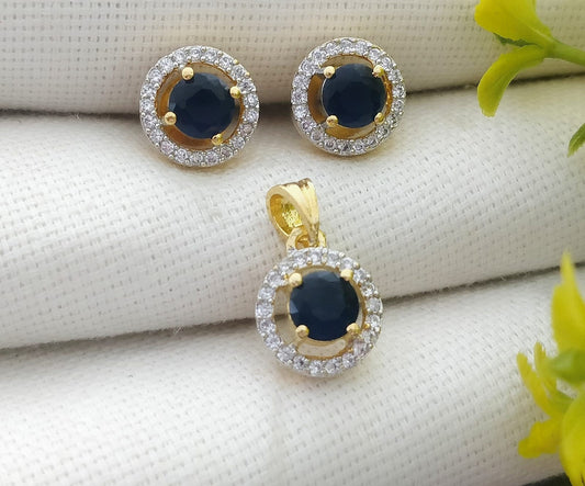 American Diamond Pendant Set | Elegant & Timeless Jewellery